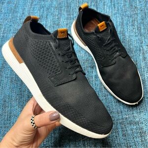 Wolf & Shepherd Swiftknit Plain Toe Derby Dress Shoes in Black Men's Size 8